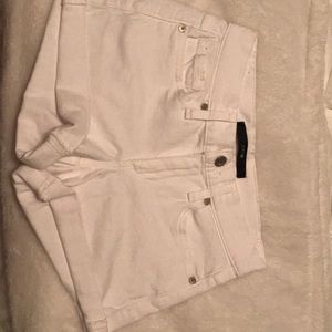 Joe’s White Denim Cuffed Shorts Size 24
